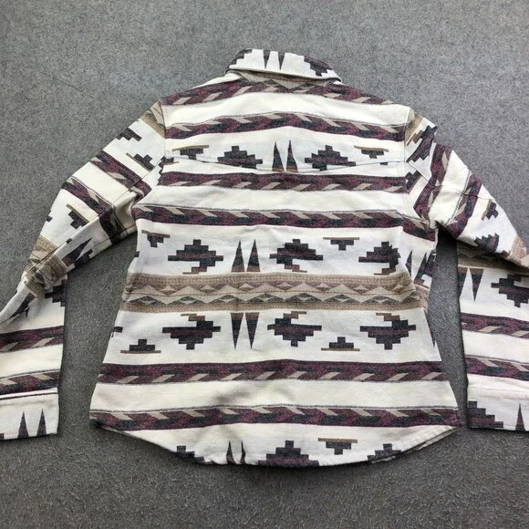 Idyllwind Shirt Womens Large Multicolor Aztec Flannel Snap Western Long Sleeve - Picture 6 of 9